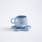 Cloud Mug 500ml Dog Mom – Handmade Mugs by Egg Back Home - Kúbome
