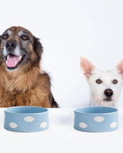 Cloud Pet Bowl 16.5cm 2 Pieces Set – Handmade Pet Bowl by Egg Back Home - Kúbome