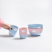 Cloud Sunset Bowl 16cm – Handmade Bowls by Egg Back Home - Kúbome