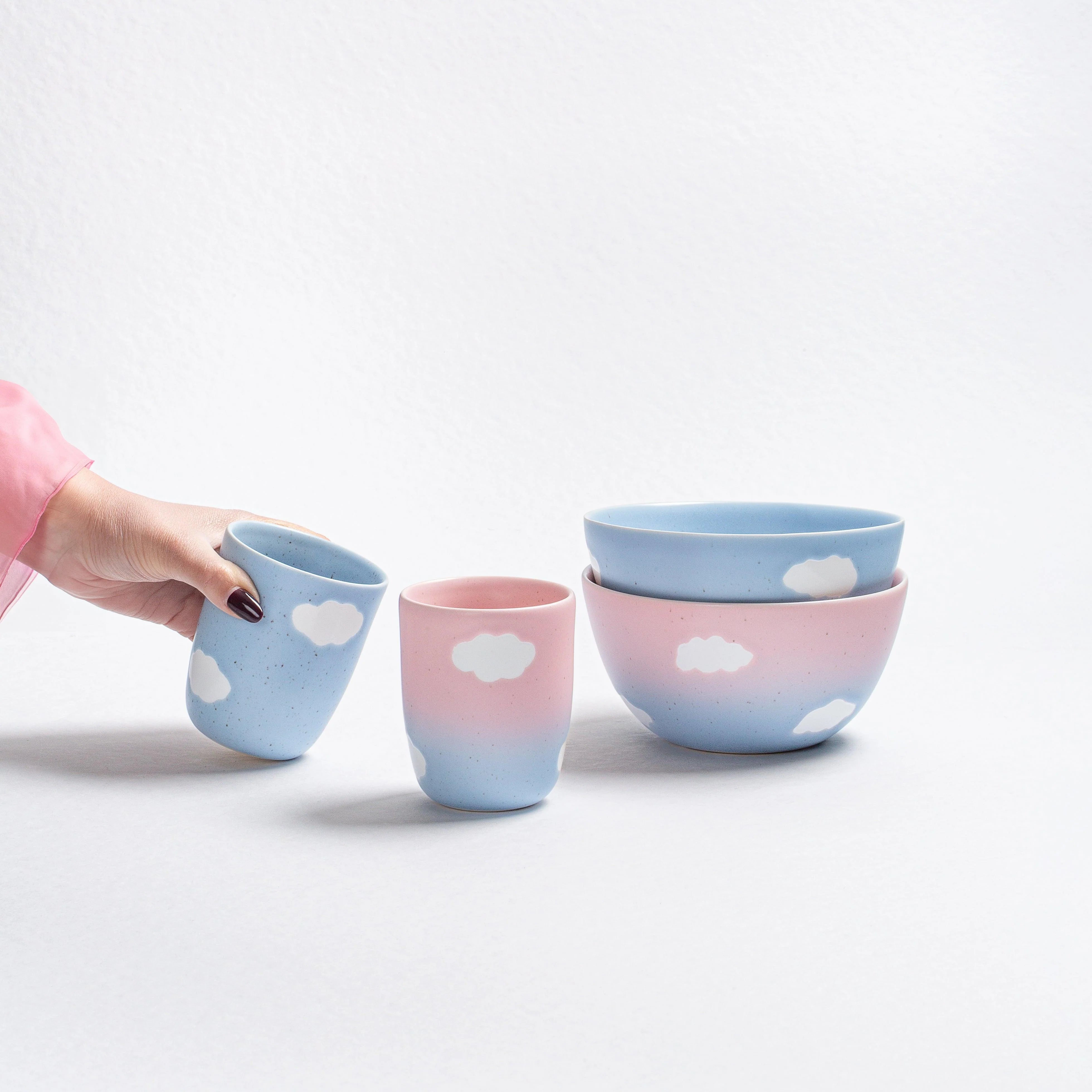 Cloud Sunset Bowl 16cm – Handmade Bowls by Egg Back Home - Kúbome