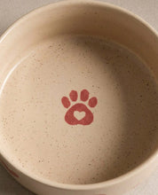 Cosy Hearts Stoneware Pet Bowl 16.5cm 2 Pieces Set – Handmade Pet Bowls by Egg Back Home - Kúbome