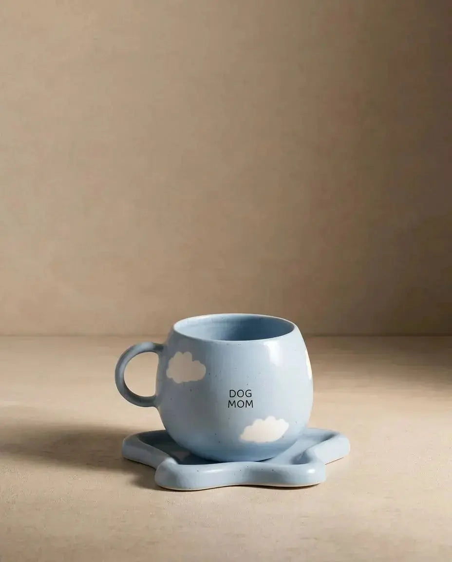 Dog Mom/Dad Pet Cloud Mug 500ml – Handmade Mugs by Egg Back Home - Kúbome