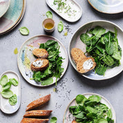 Douro Salad Plate 21cm – Handmade Salad Plate by Egg Back Home - Kúbome