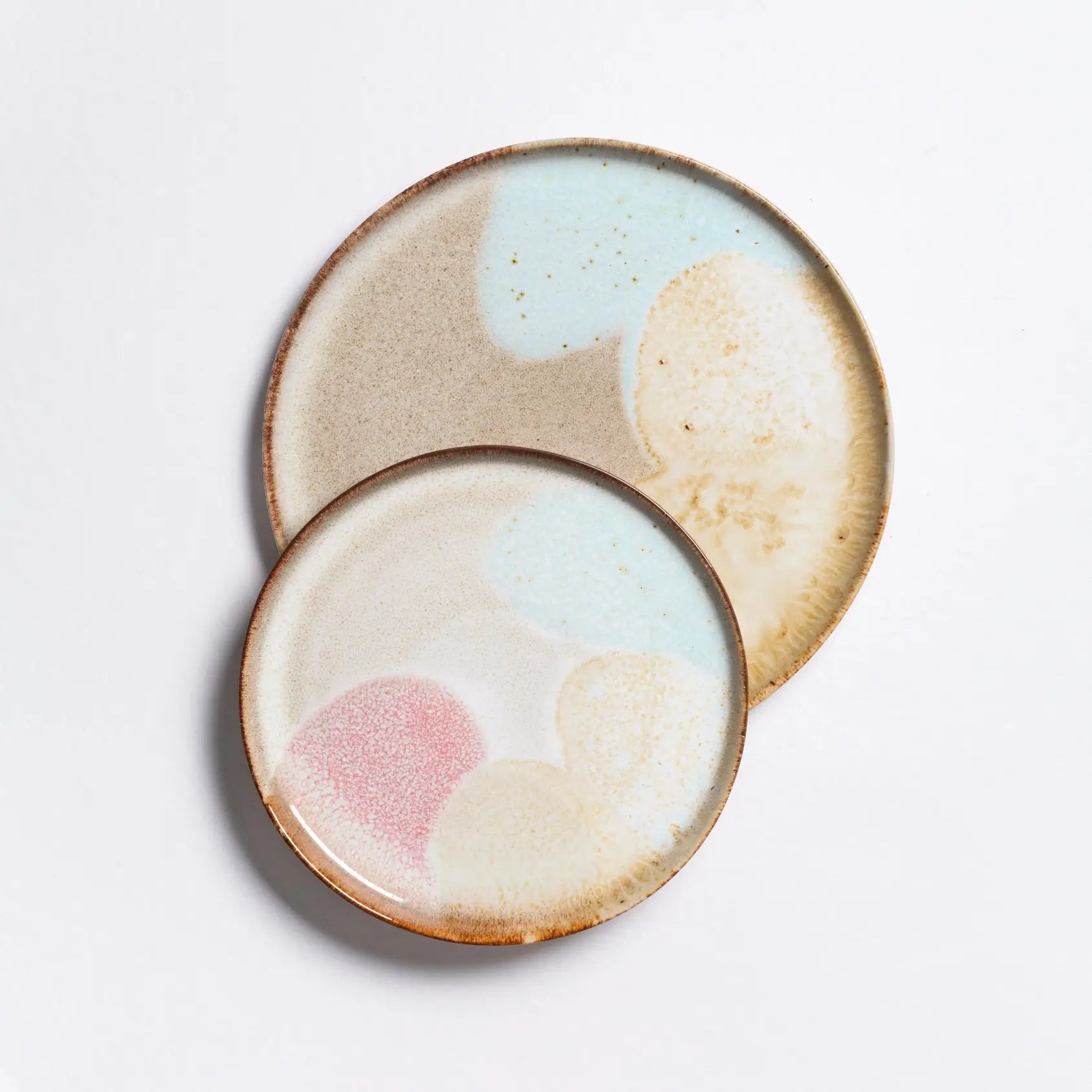 Melting Ice Cream Dinner Plate Set 12pcs – Handmade Dishes by Egg Back Home - Kúbome