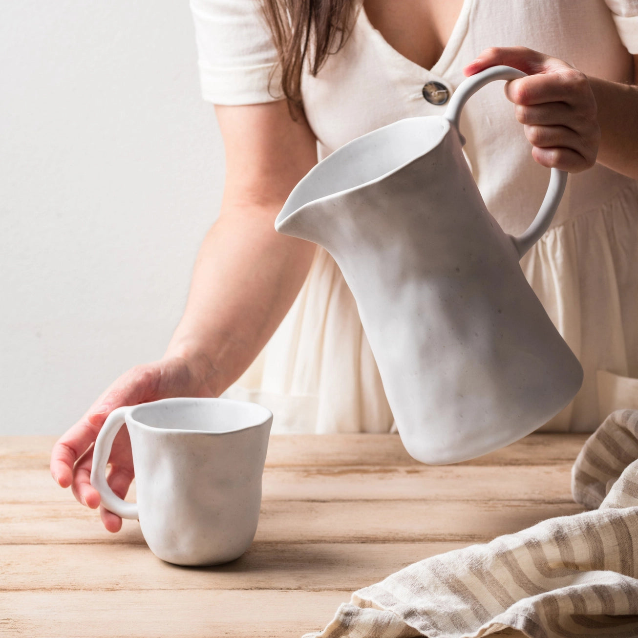 Nature Shape Light Pink – Handmade Mugs by Egg Back Home - Kúbome