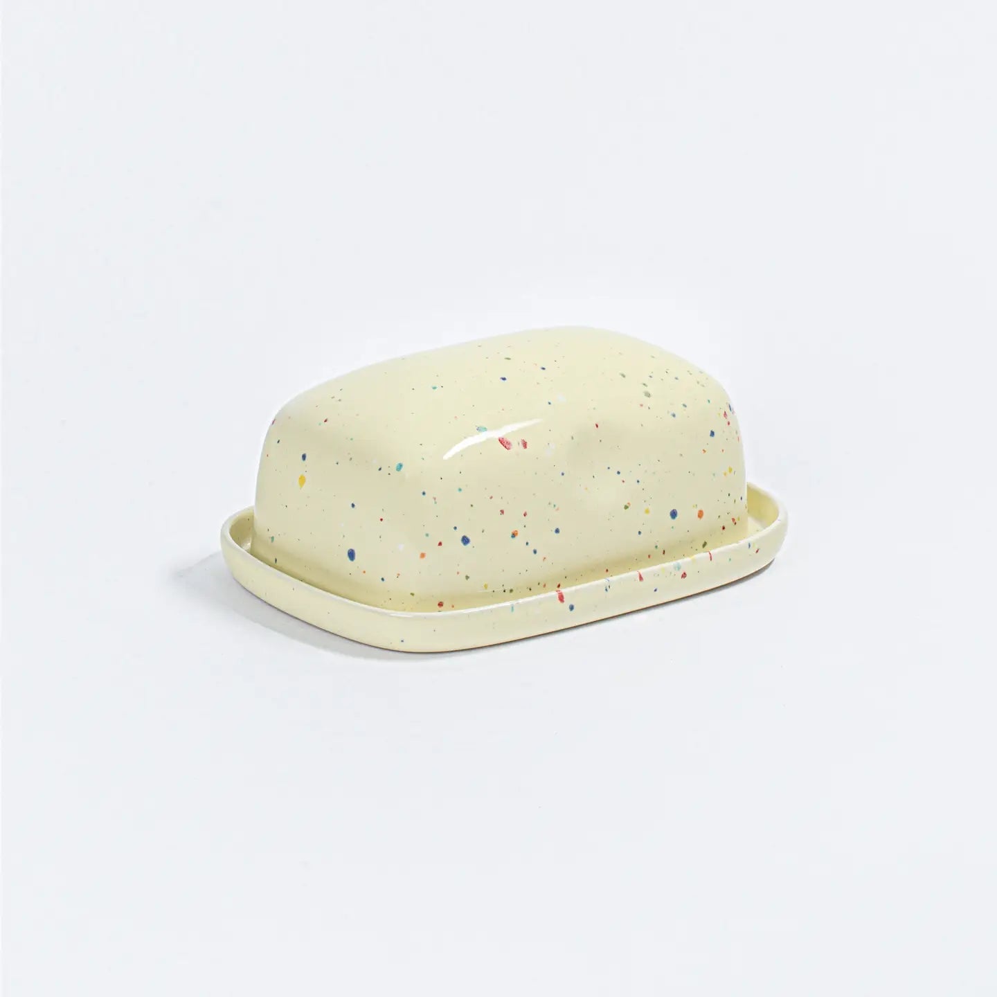 New Party Butter Dish Yellow – Handmade Dishes by Egg Back Home - Kúbome