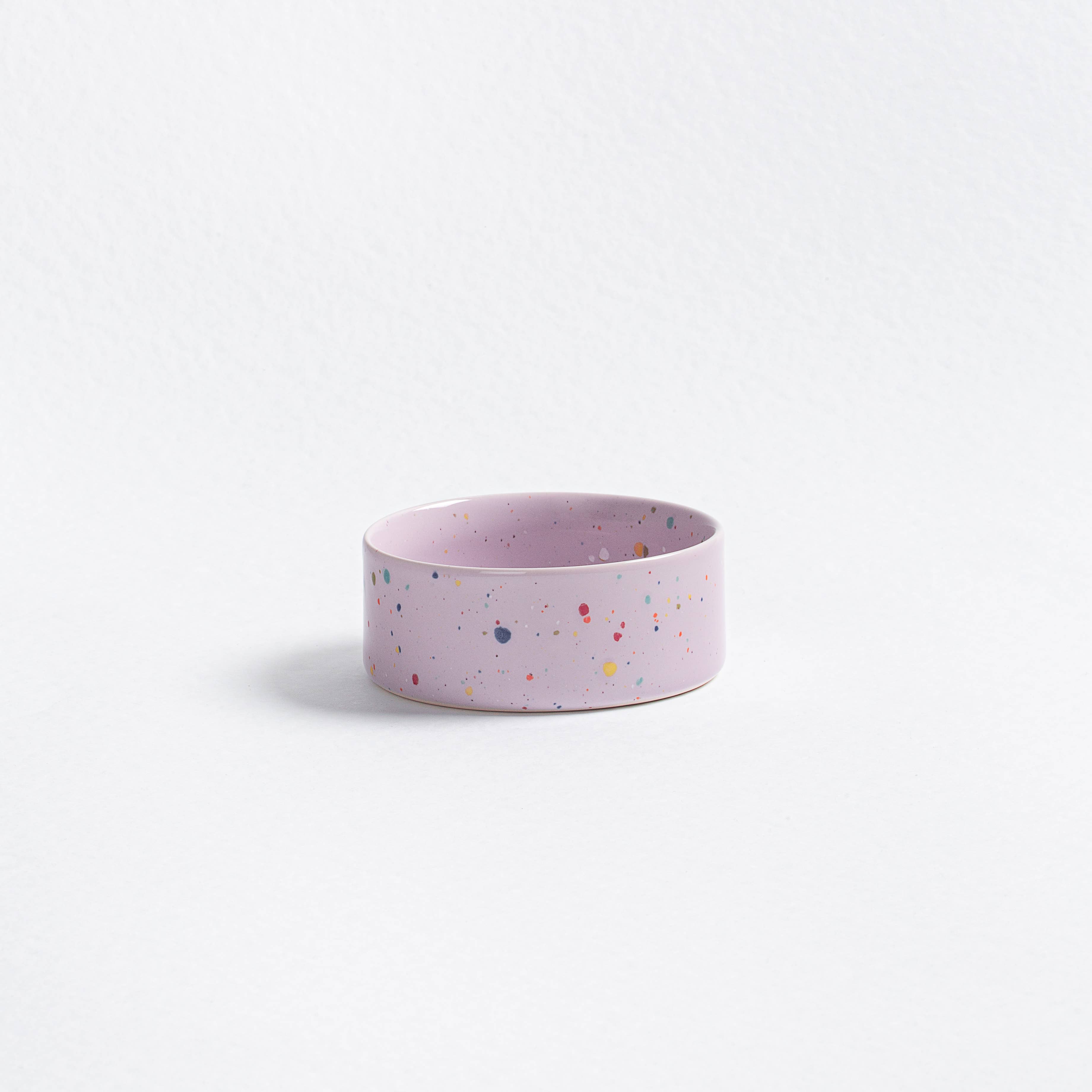 Party Pet Bowl 14cm Set of 2 - Lilac – Handmade Pet Bowls by Egg Back Home - Kúbome
