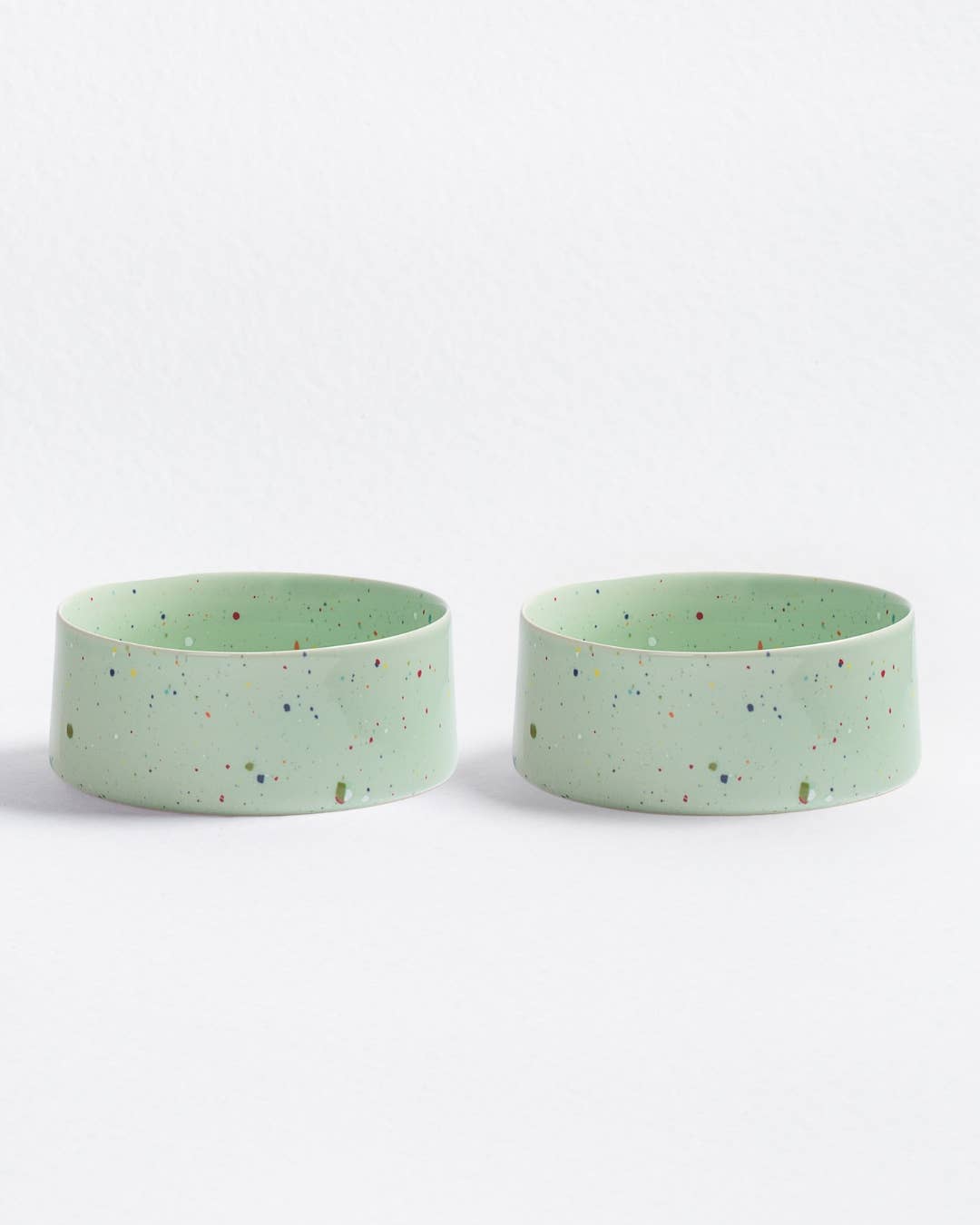Party Pet Bowl 16.5cm Set of 2 – Handmade Pet Bowls by Egg Back Home - Kúbome