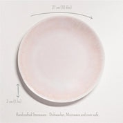 Pink Dinner Plate 27cm – Handmade Dishes by Kúbome - Kúbome