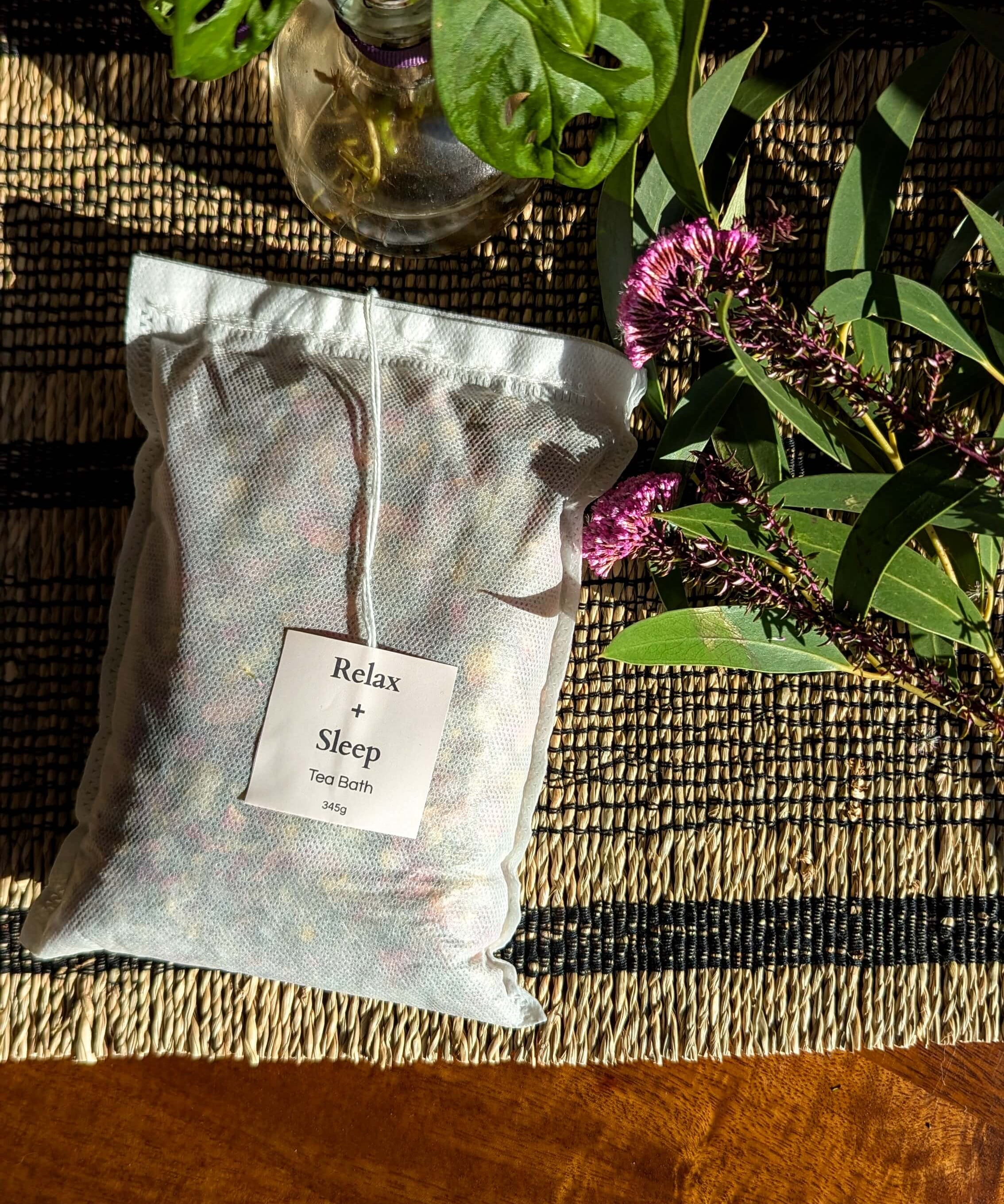 Tea Bath - Relax + Sleep Bath Soak – Handmade Wellness by Kúbome - Kúbome
