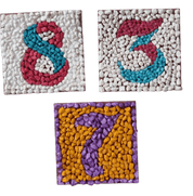 Custom Mosaic House Number – Handmade Artwork by Mosaic Haven - Kúbome