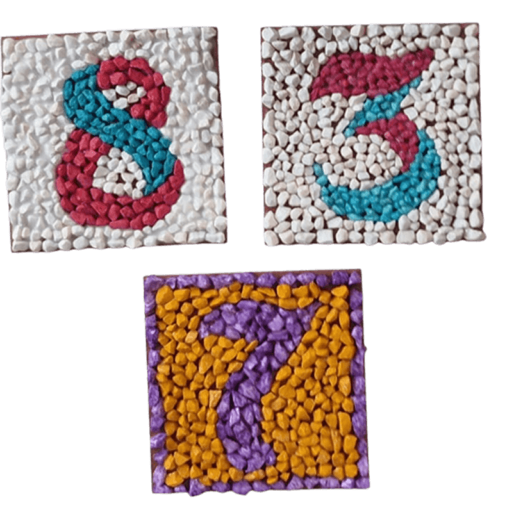 Custom Mosaic House Number – Handmade Artwork by Mosaic Haven - Kúbome