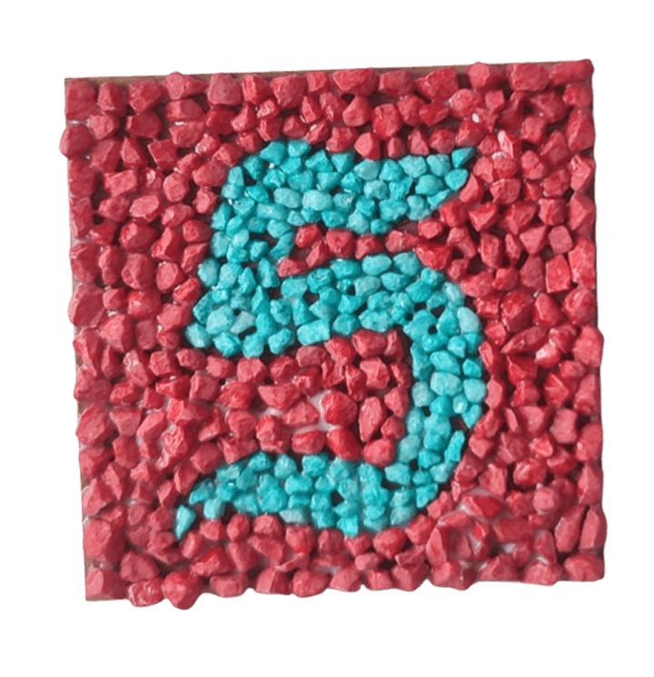 Custom Mosaic House Number – Handmade Artwork by Mosaic Haven - Kúbome
