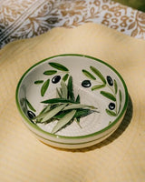 Medium Vintage Pottery Grater Plate - Olive