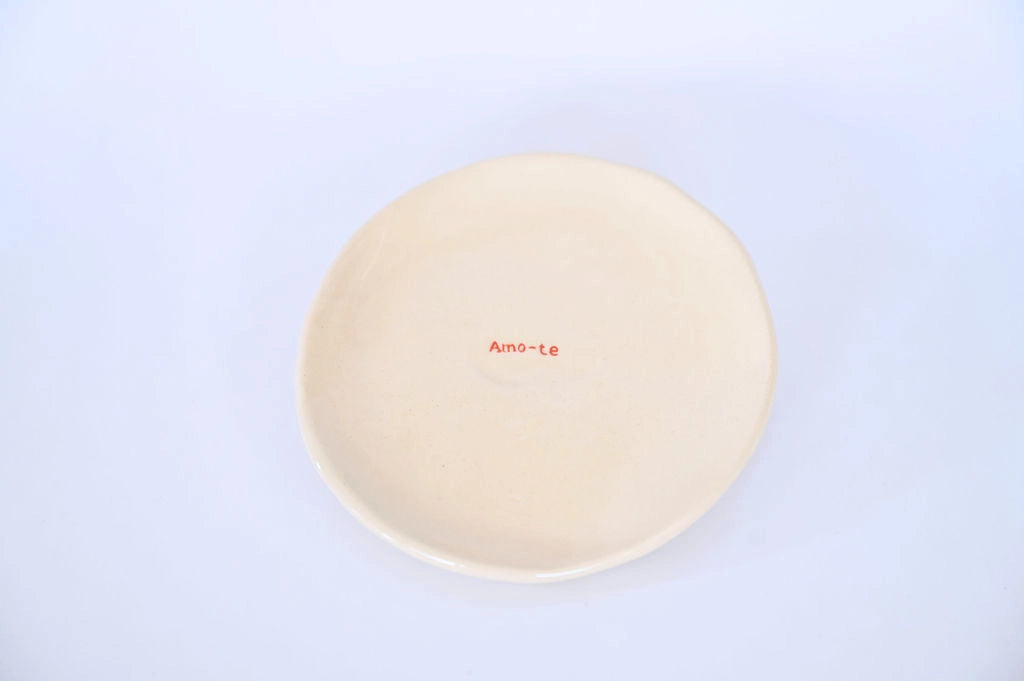 Statement Bread Plate - "I Love You" – Handmade Dishes by Semear - Kúbome