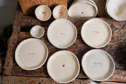 Statement Bread Plate - "I Love You" – Handmade Dishes by Semear - Kúbome