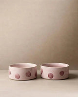 Pink Pop Dots Pet Bowl 16.5cm - 2 Pieces Set