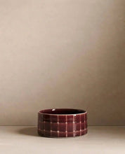 Burgundy Pool Pet Bowl 14cm - 2 Pieces Set