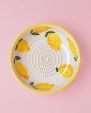 Medium Vintage Pottery Grater Plate - Limone