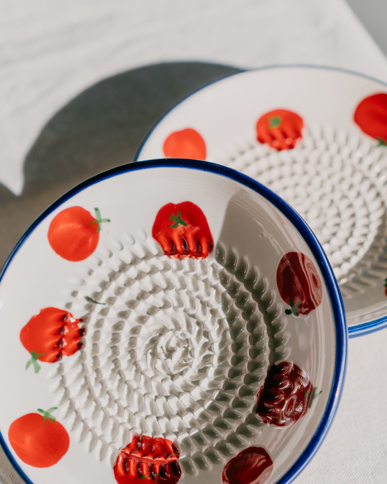 Small Ceramic Grater Plate - Pomodoro