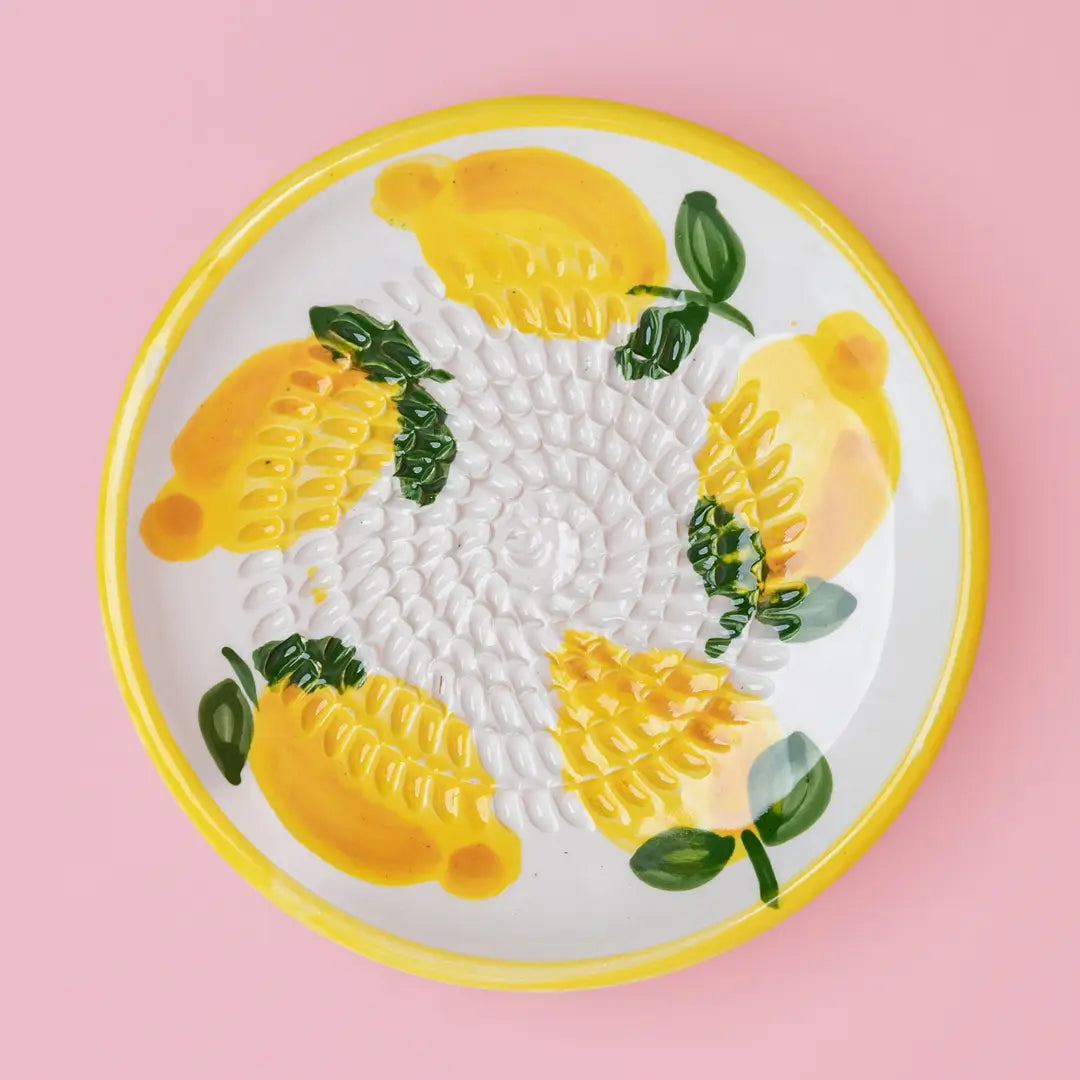Small Ceramic Grater Plate - Limone