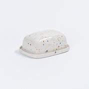 Party Specks Butter Dish