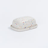 Party Specks Butter Dish